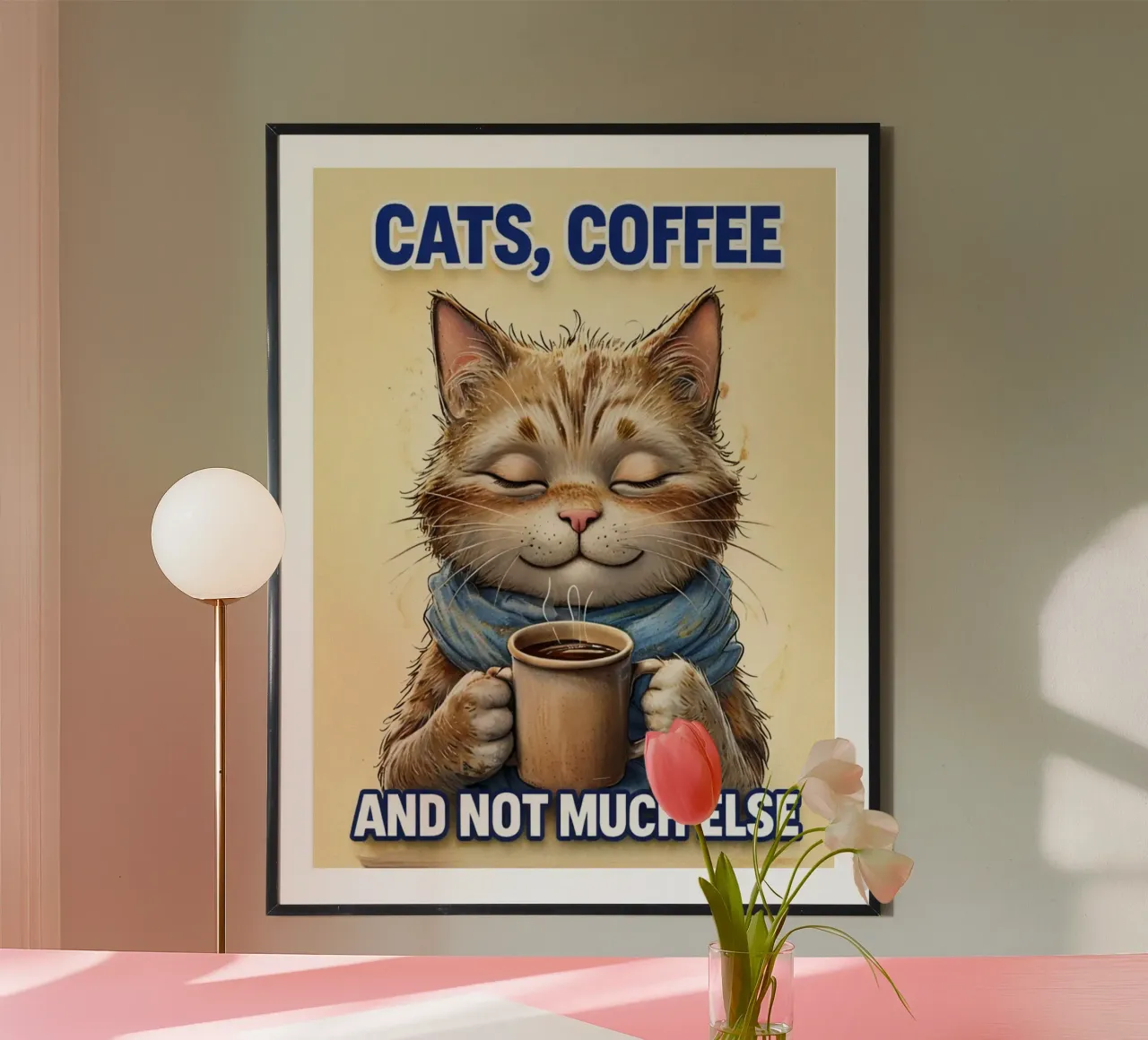 caffè e gatti, e poco altro poster da the gan gan