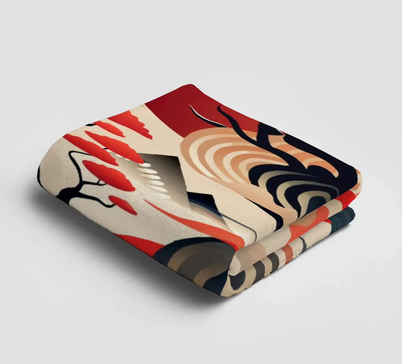 Correnti cremisi di Kintsugi asciugamano da bagno da Artistic-shop