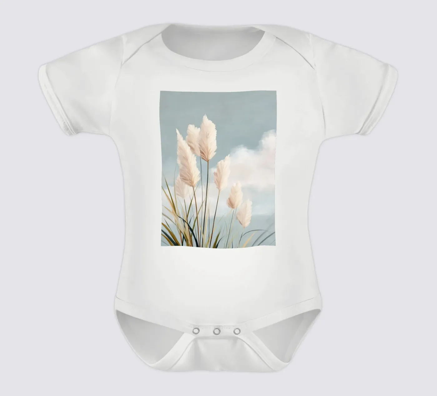 Soft Wind short-sleeve baby romper by softsoul