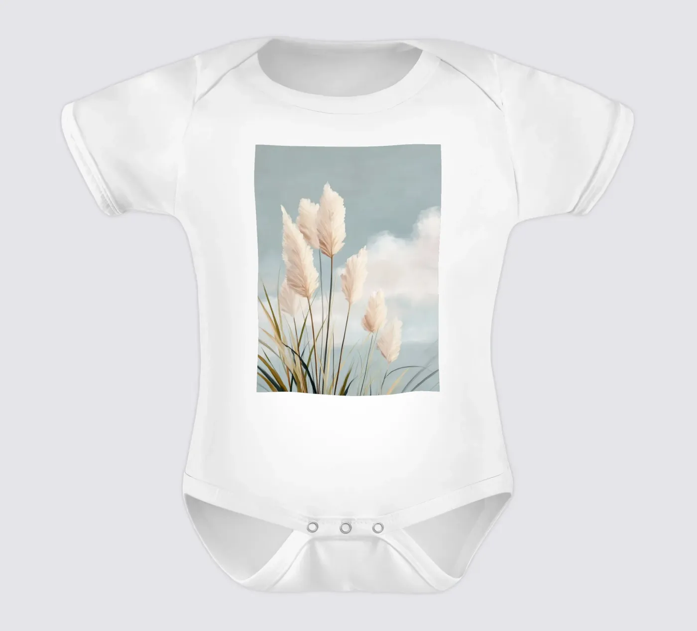 Soft Wind short-sleeve baby romper by softsoul