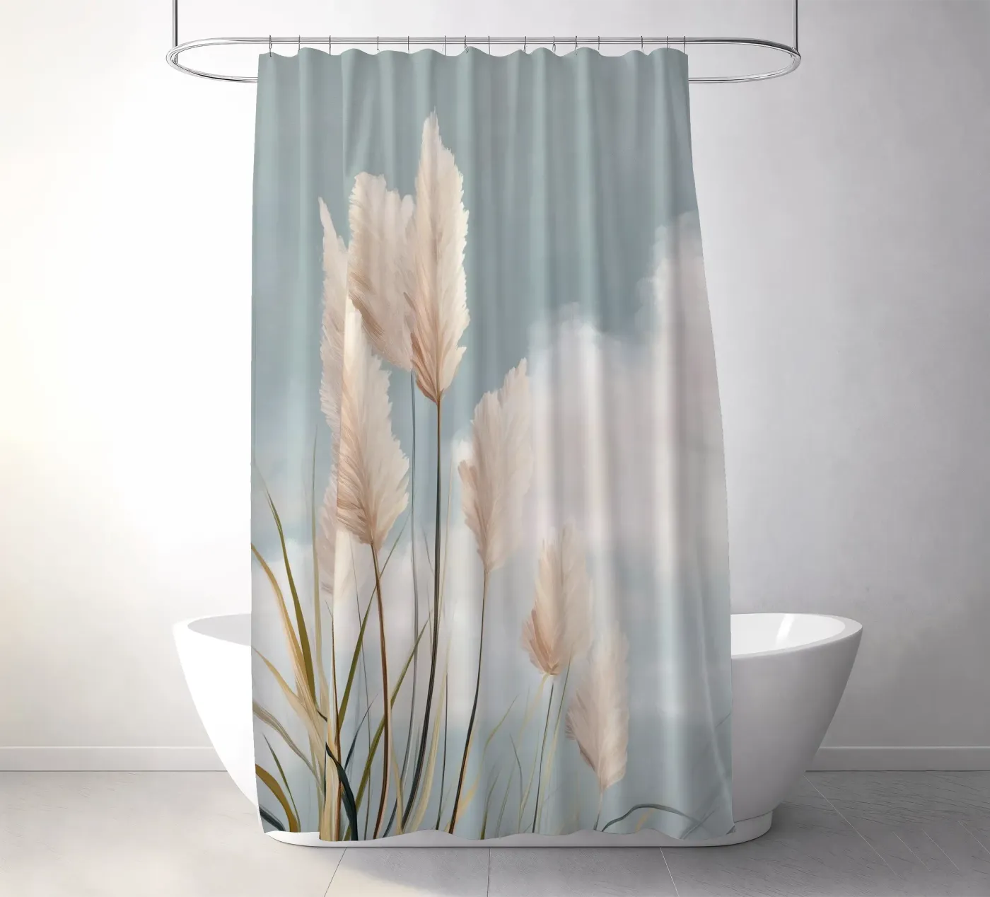 Soft Wind shower curtain by softsoul
