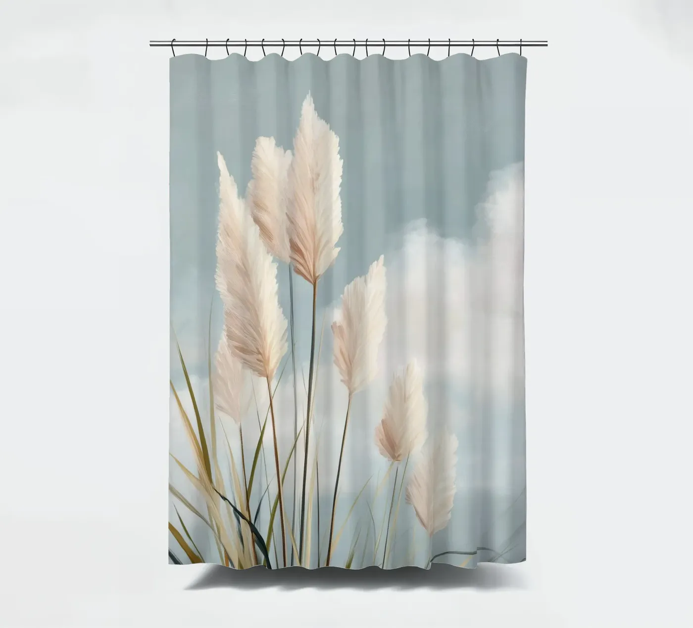 Soft Wind shower curtain by softsoul