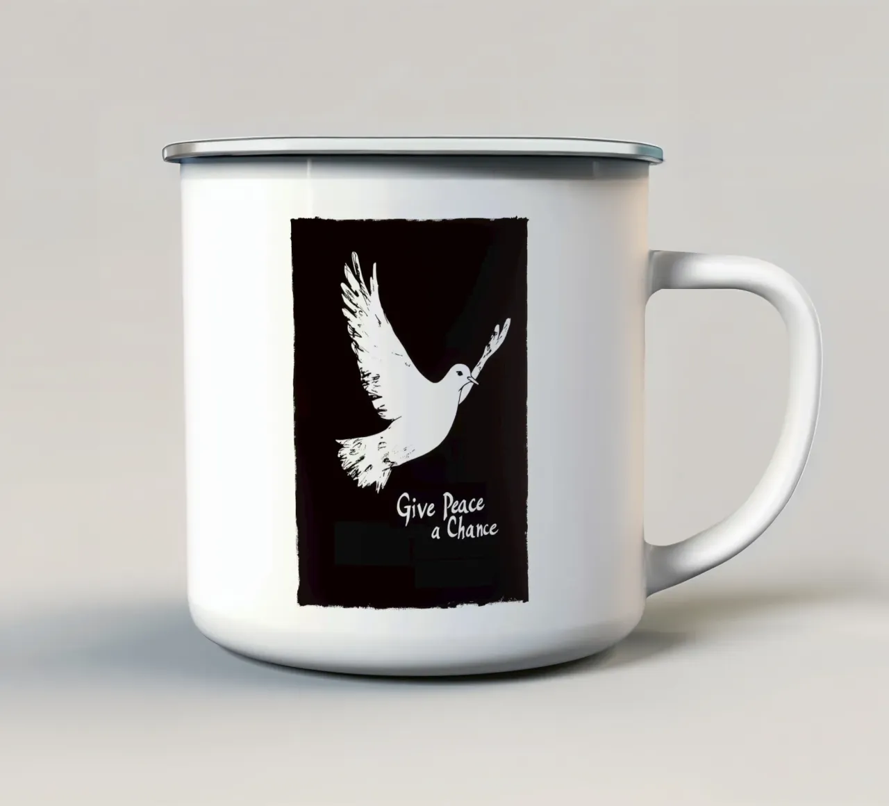 Give Peace A Chance | Con la musica di John Lennon tazza in smalto da Autofocus