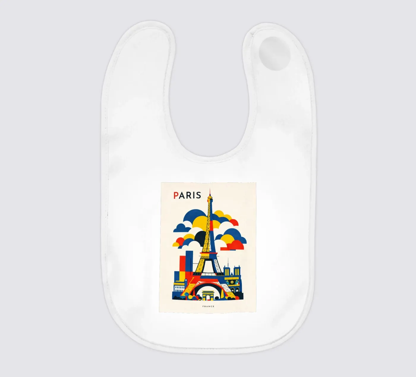 Paris Flat Babylätzchen von Art Unleashed