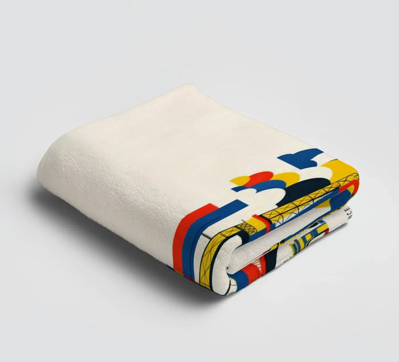 Paris Flat Handtuch von Art Unleashed