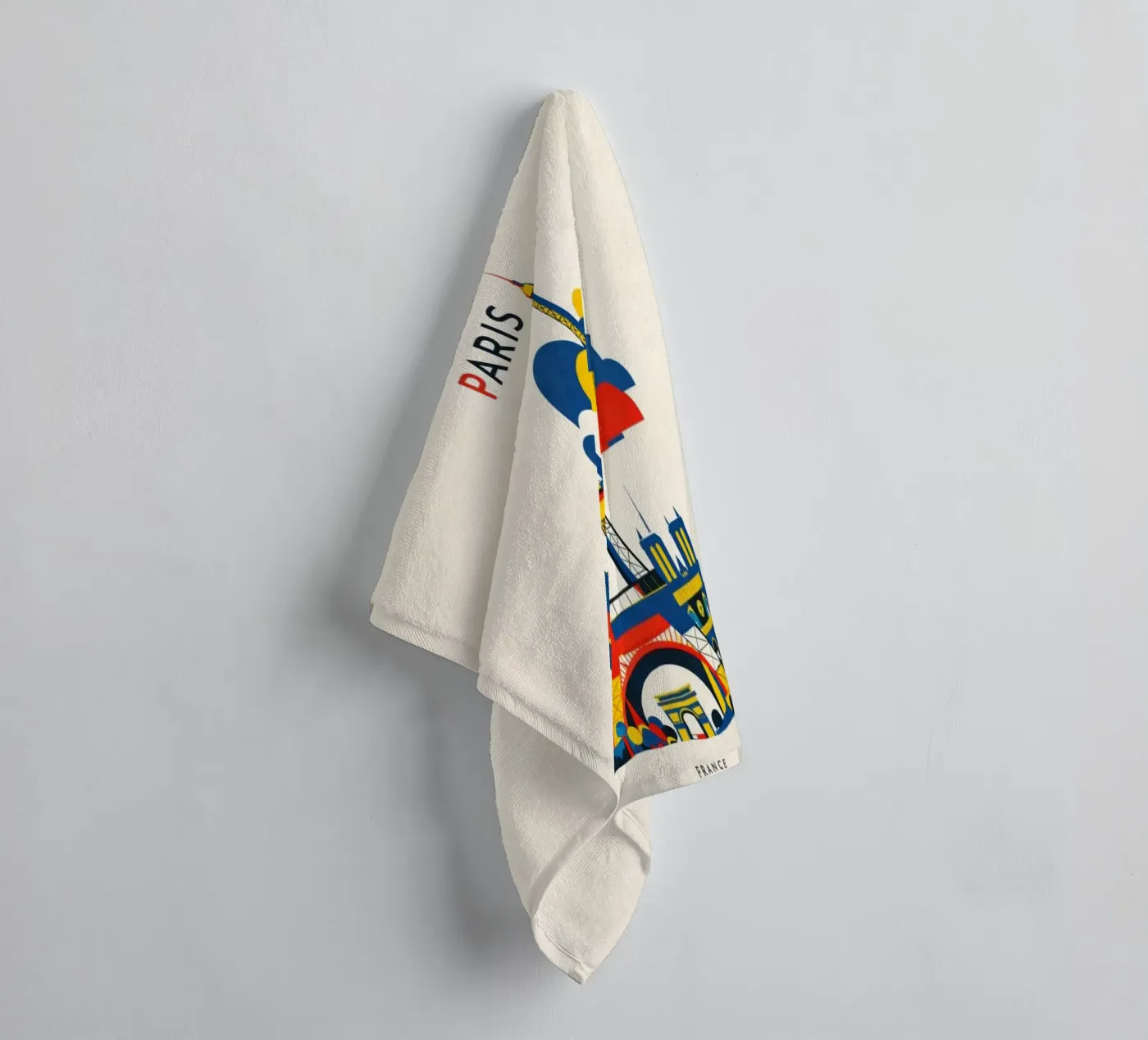 Paris Flat Handtuch von Art Unleashed