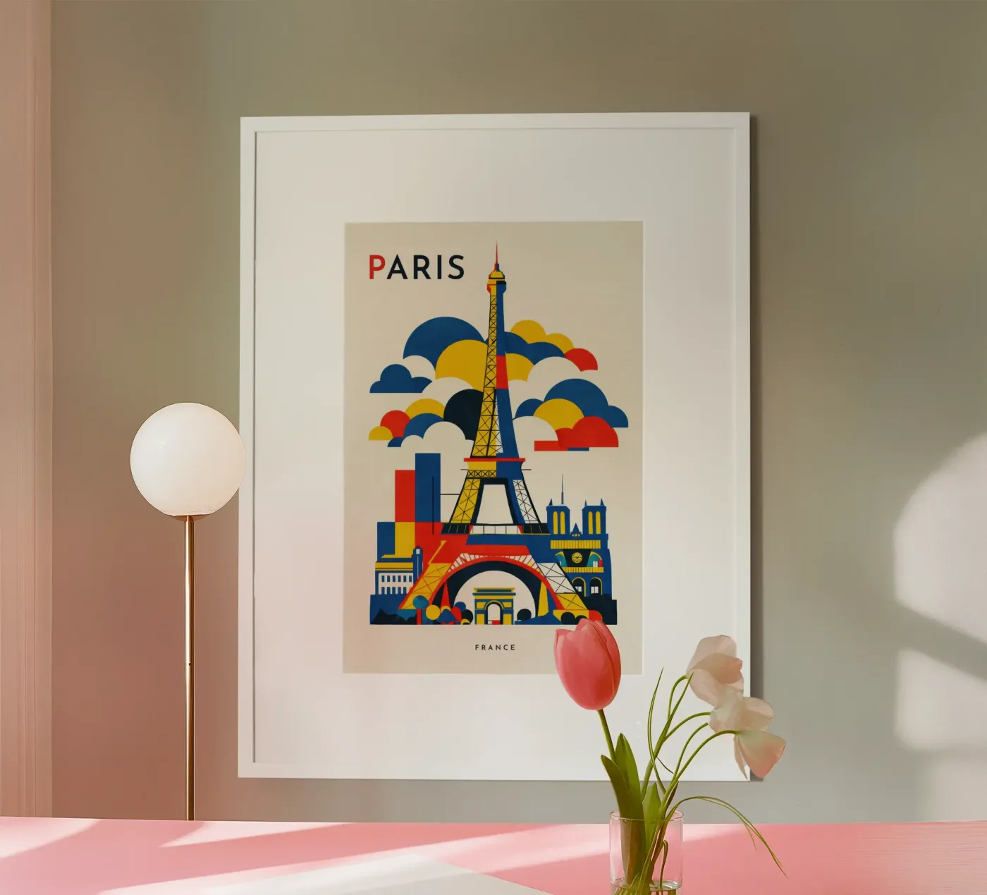 Paris Flat poster de Art Unleashed
