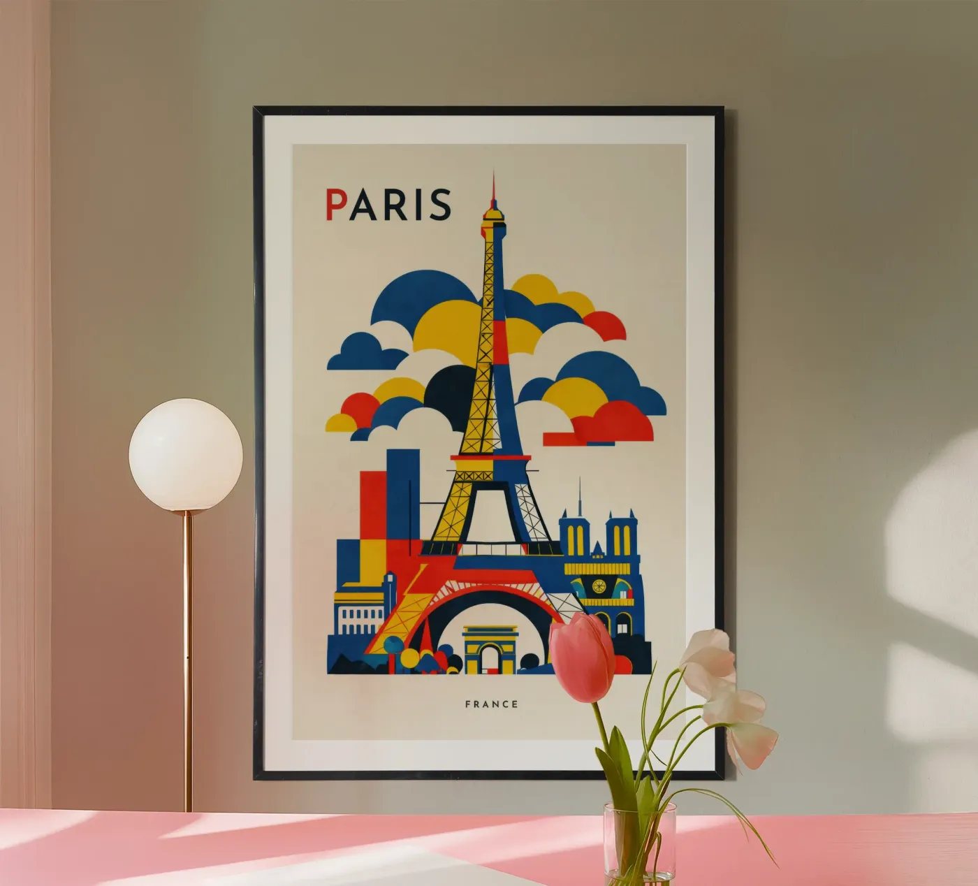 Paris Flat poster de Art Unleashed