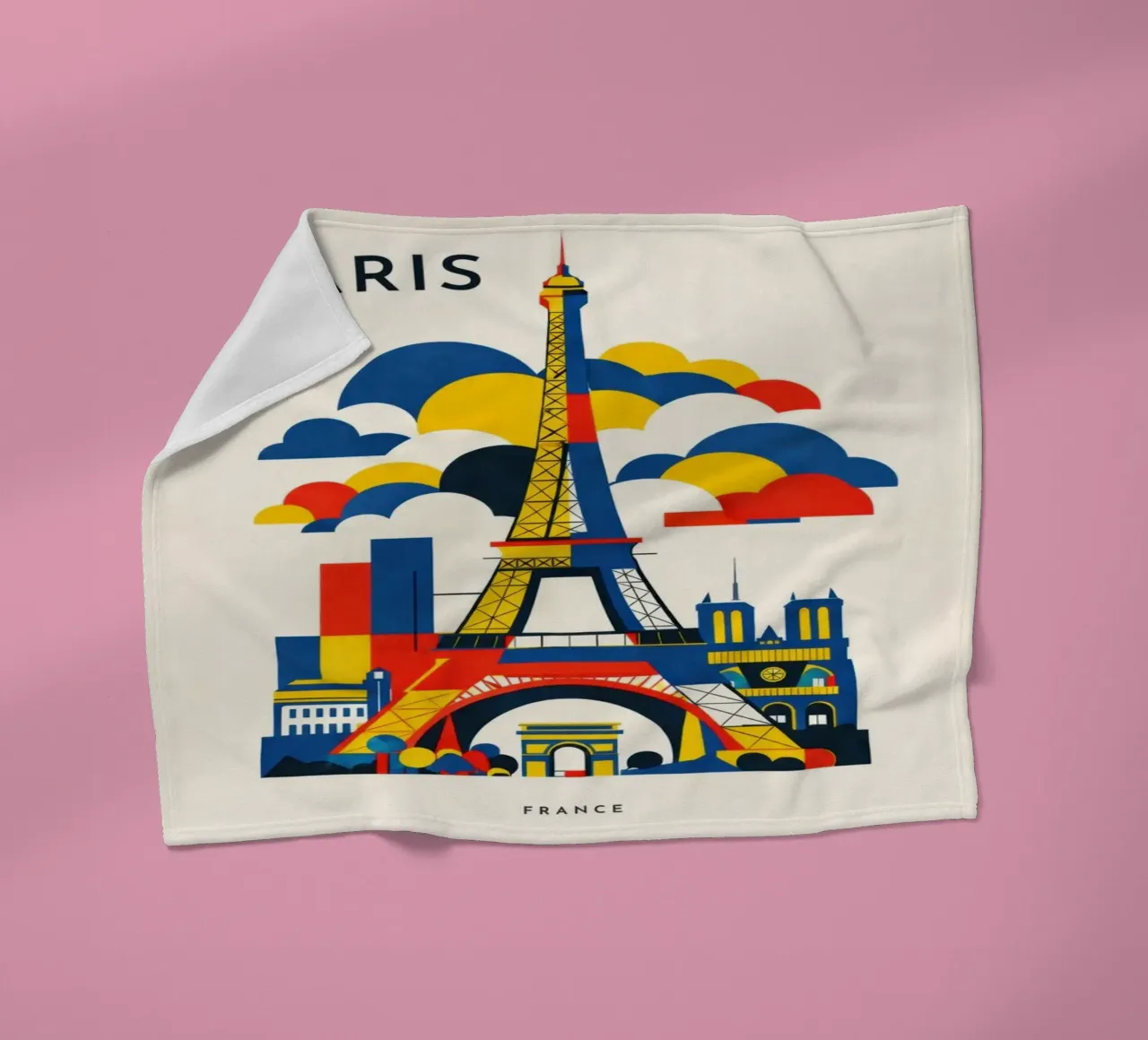 Paris Flat fleecedeken van Art Unleashed