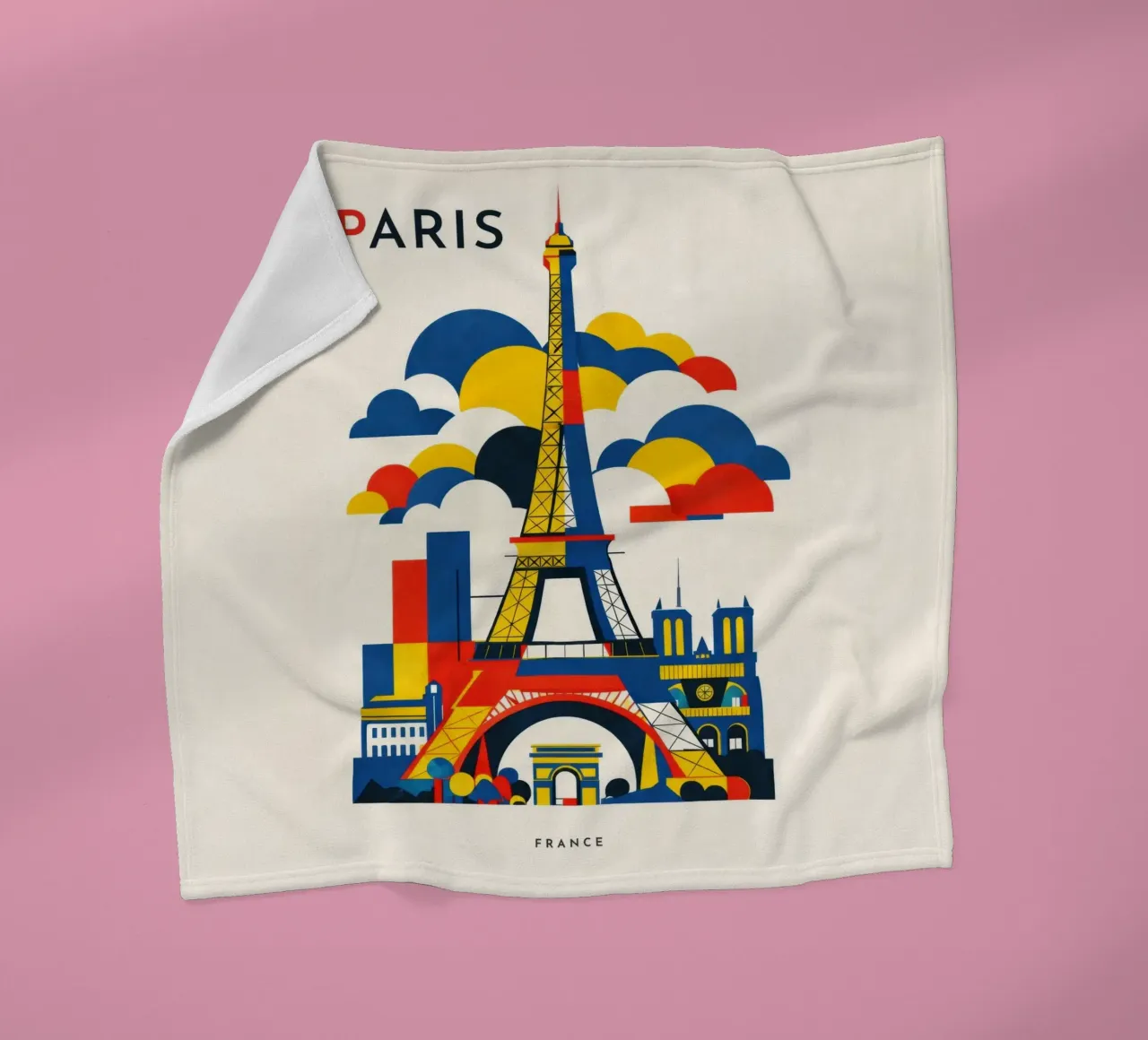 Paris Flat fleecedeken van Art Unleashed