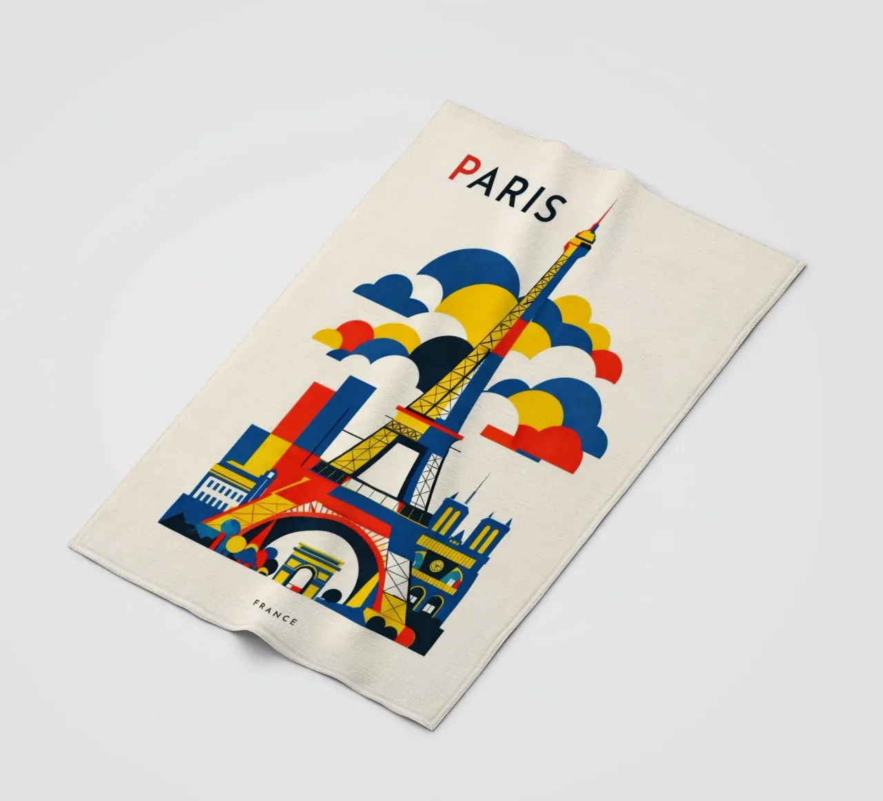 Paris Flat fleecedeken van Art Unleashed