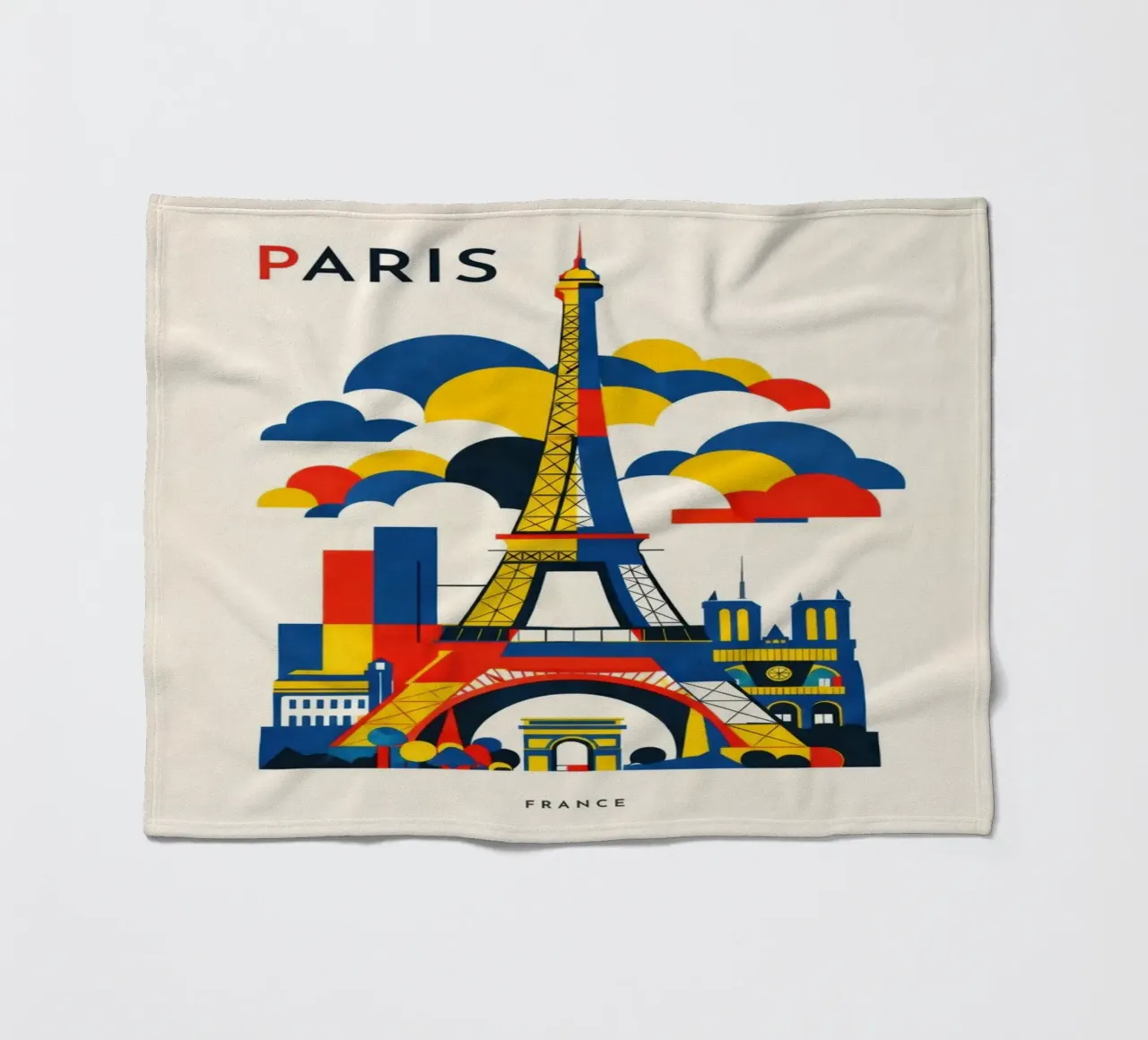 Paris Flat fleecedeken van Art Unleashed