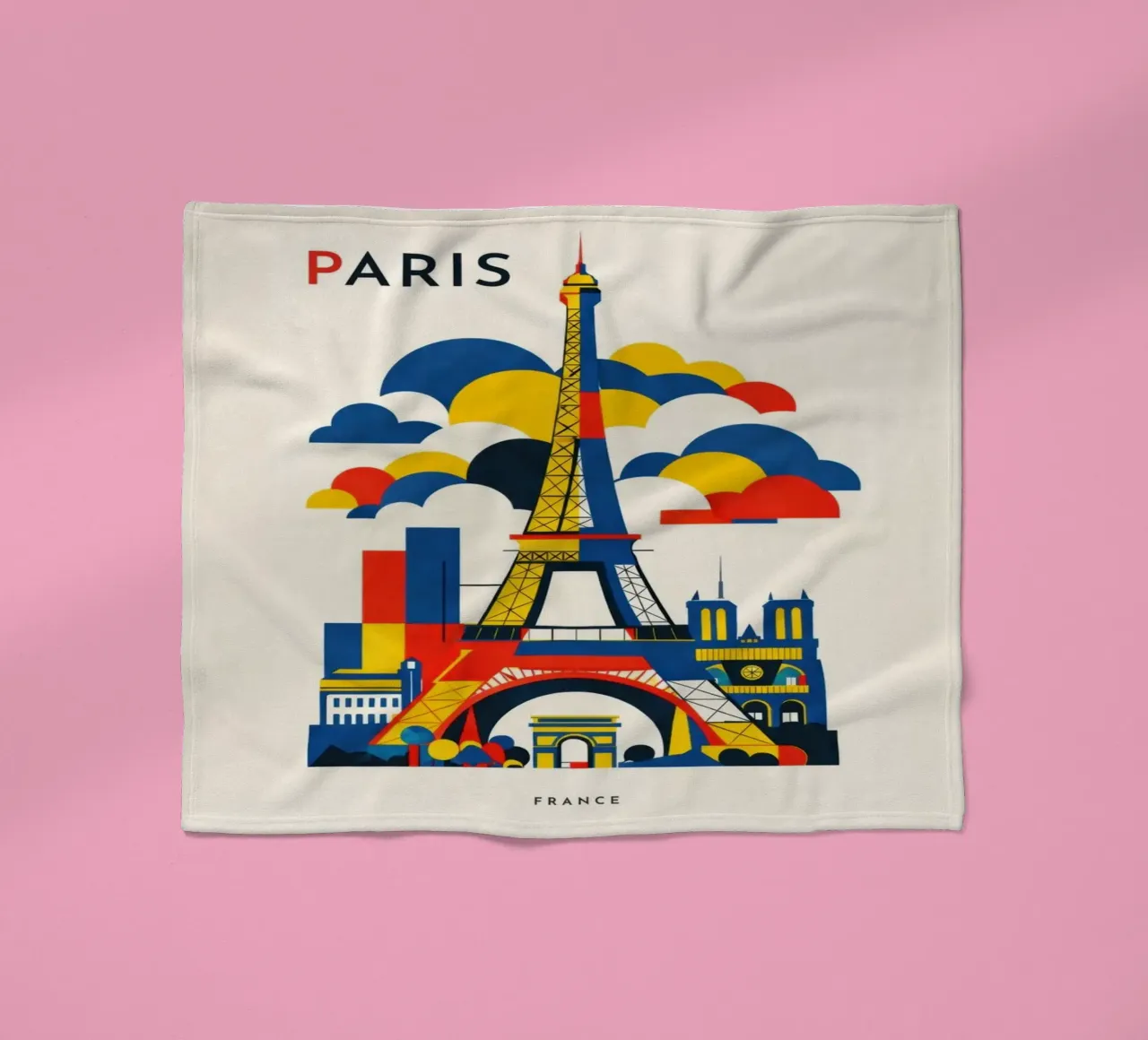 Paris Flat fleecedeken van Art Unleashed