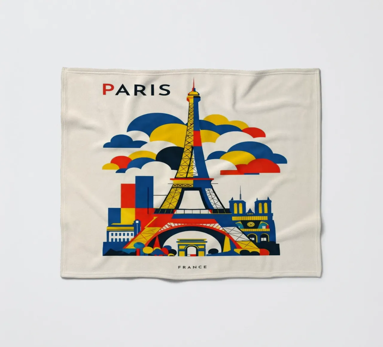 Paris Flat fleecedeken van Art Unleashed