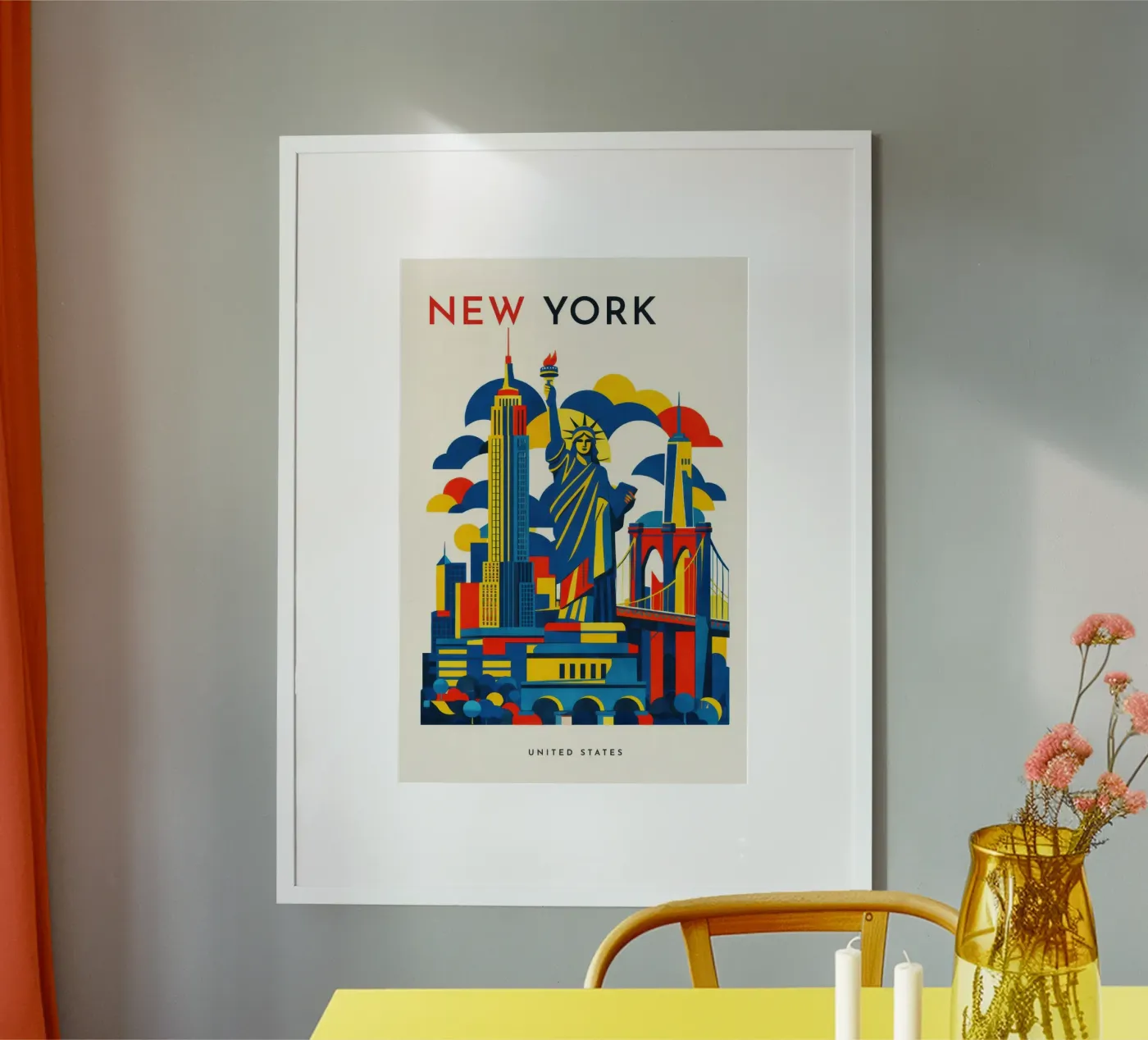 New York Flat poster da Art Unleashed