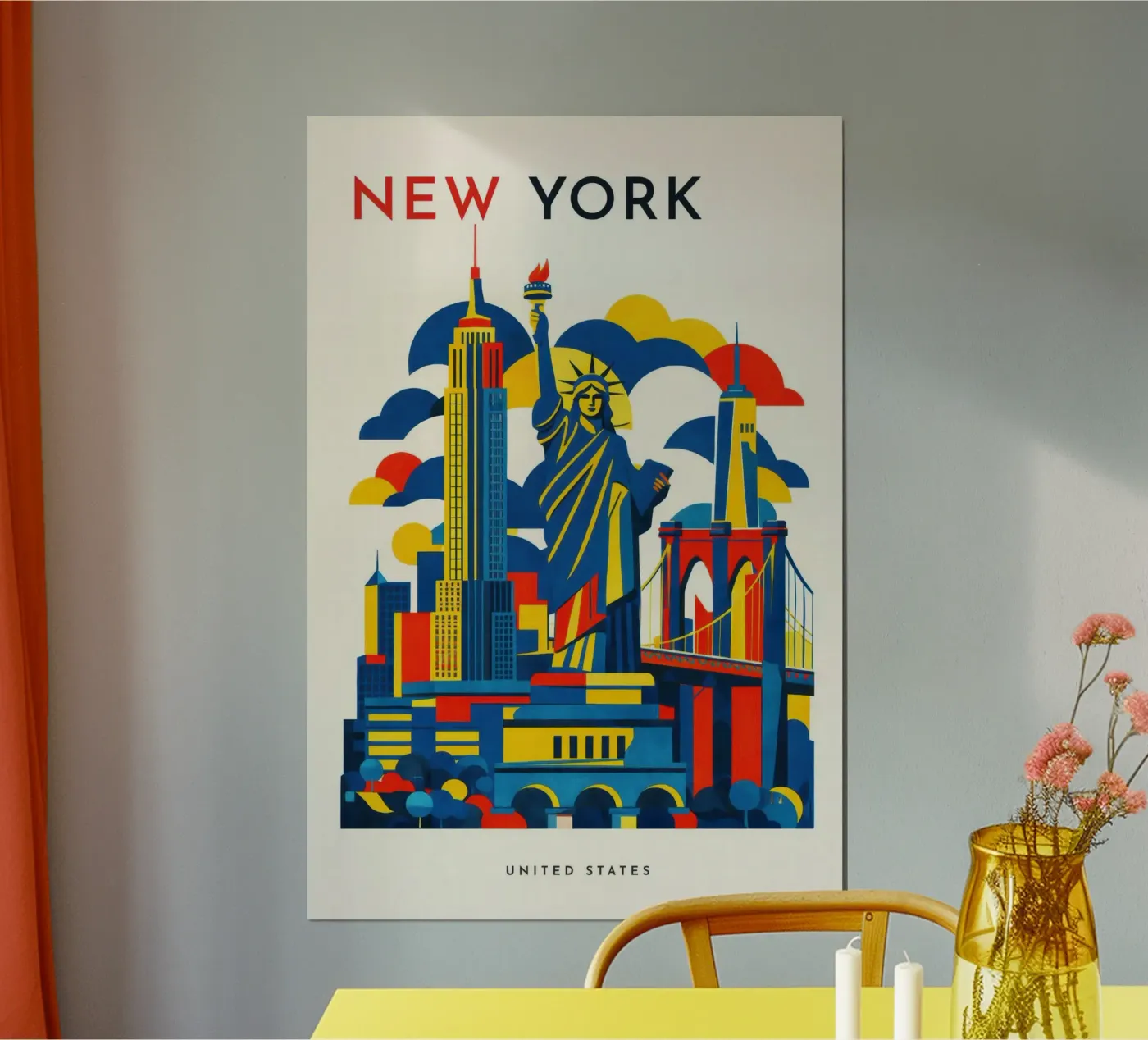 New York Flat poster da Art Unleashed