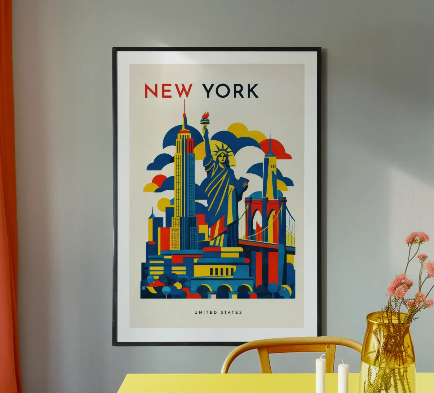 New York Flat poster da Art Unleashed