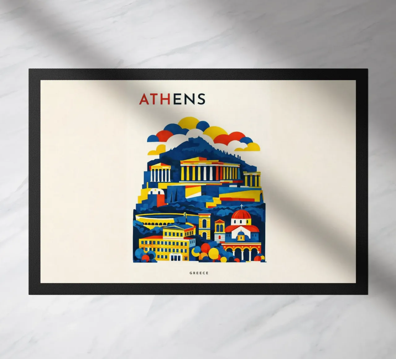Athens Flat doormat by Art Unleashed