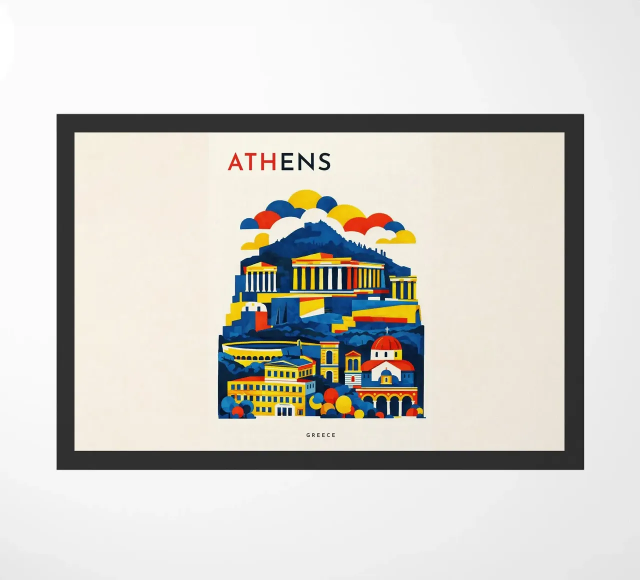 Athens Flat doormat by Art Unleashed