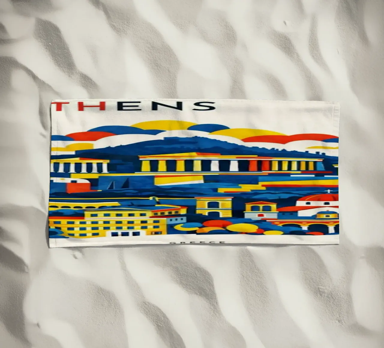 Athens Flat telo mare da Art Unleashed