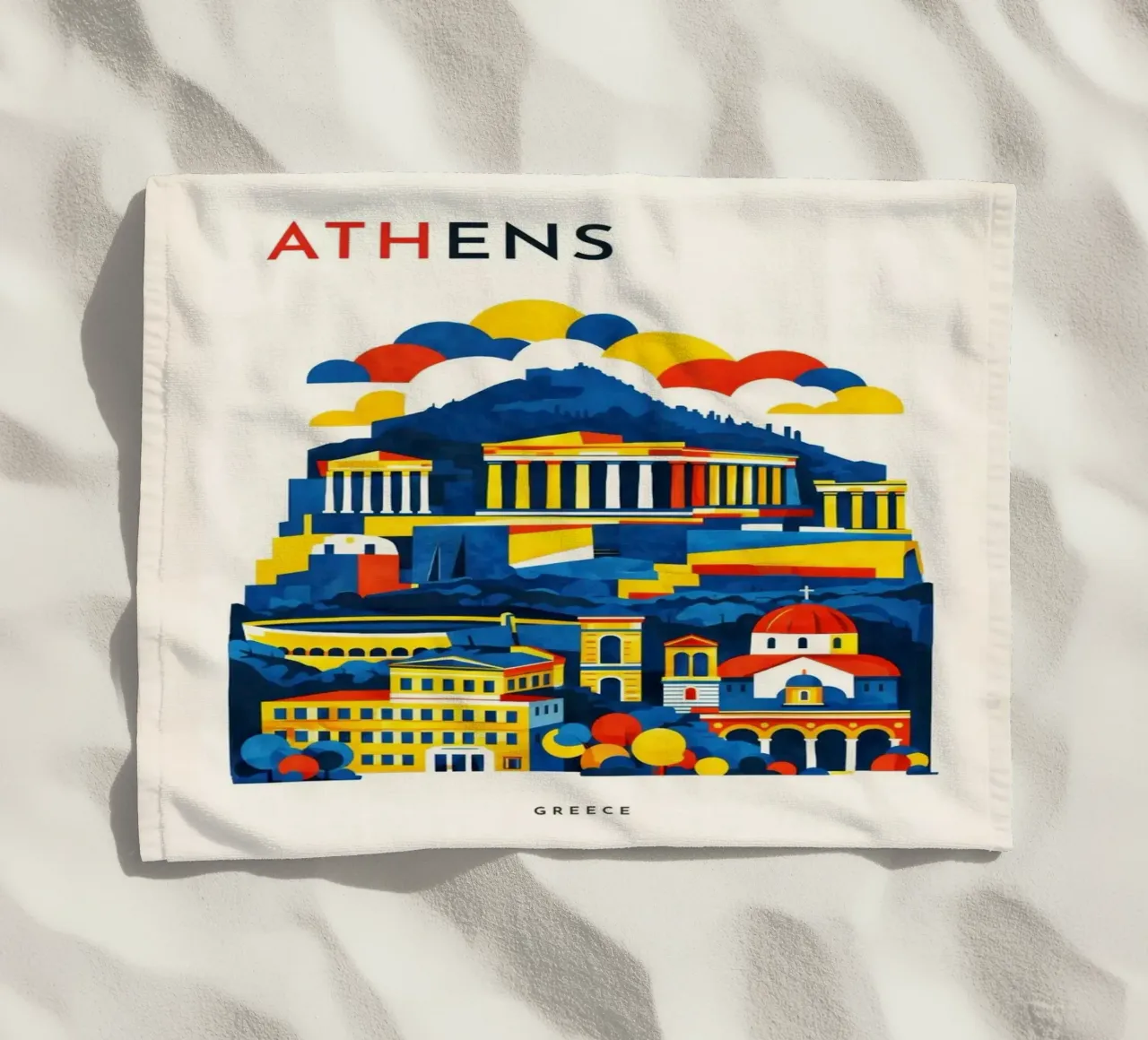 Athens Flat telo mare da Art Unleashed