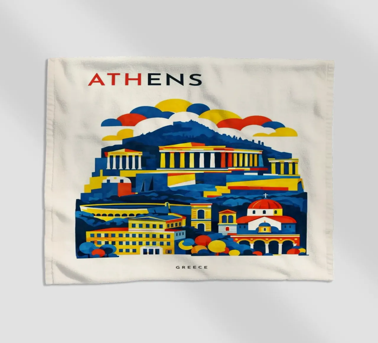 Athens Flat telo mare da Art Unleashed