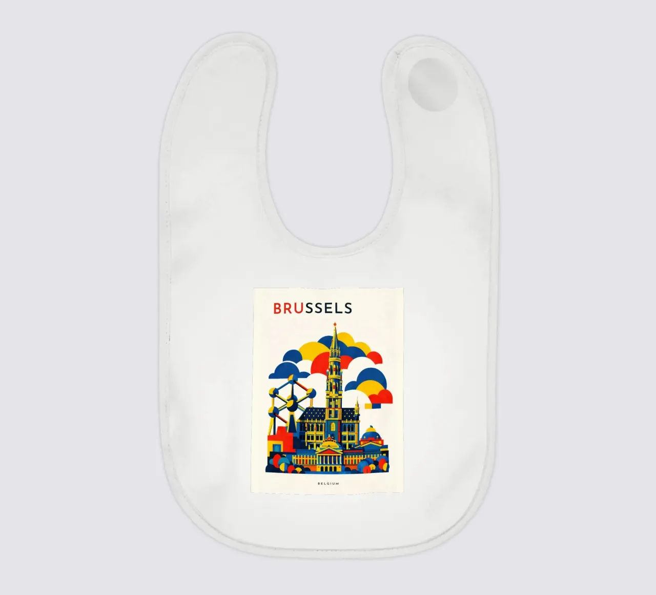 Brussels Flat baby bib by Art Unleashed