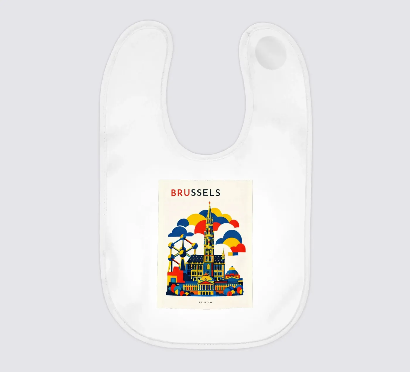 Brussels Flat Babylätzchen von Art Unleashed