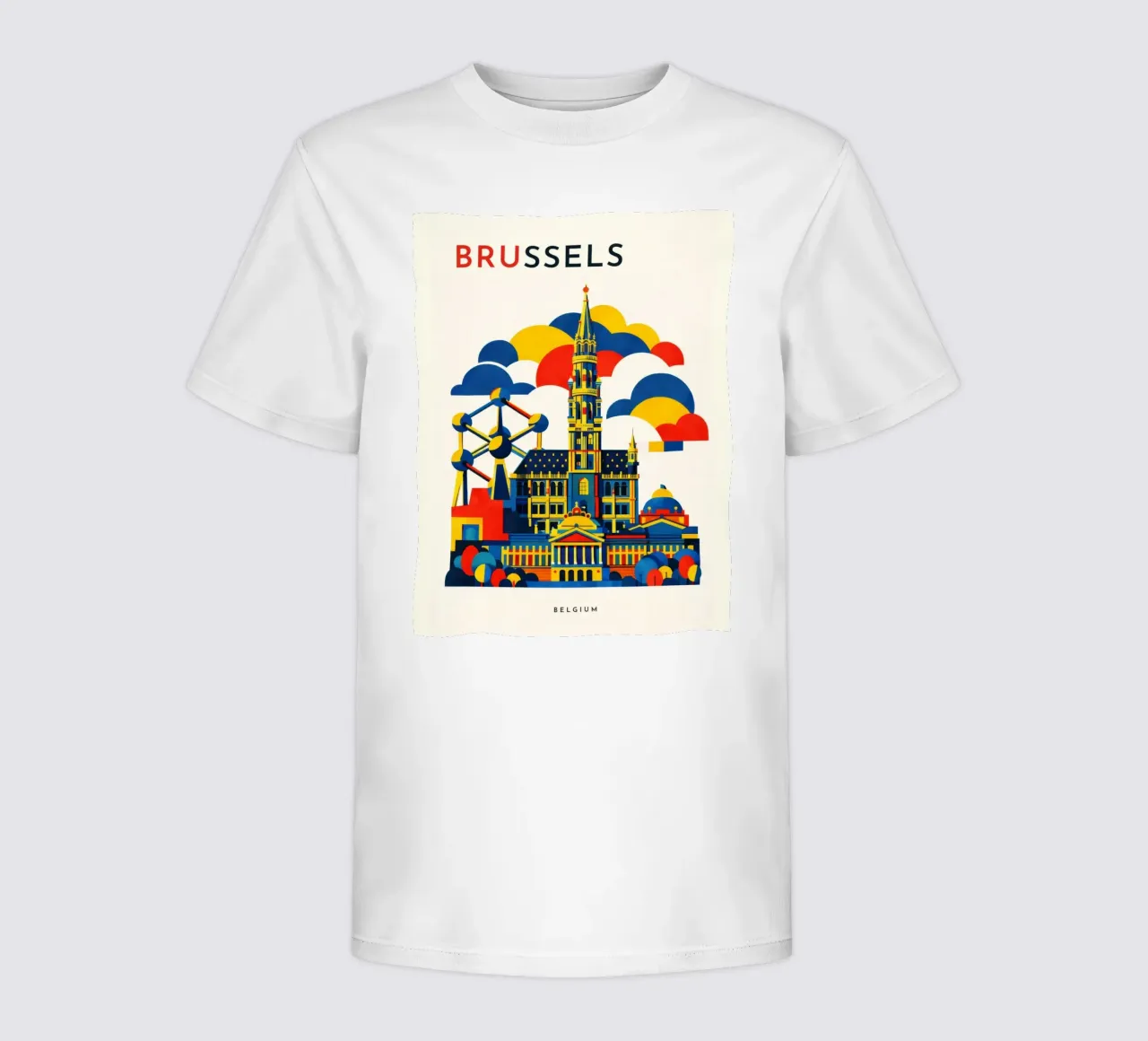 Brussels Flat t-shirt bambini da Art Unleashed