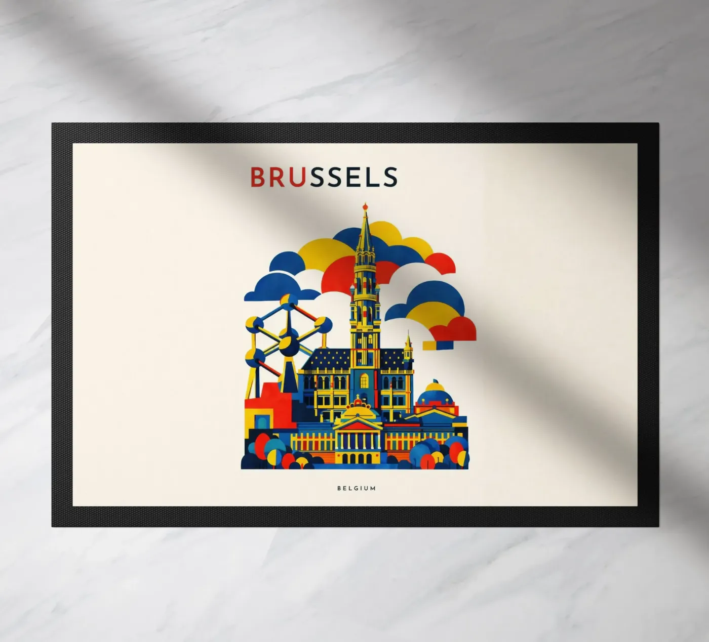Brussels Flat deurmat van Art Unleashed