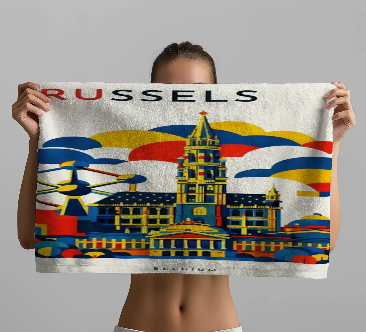 Brussels Flat Handtuch von Art Unleashed