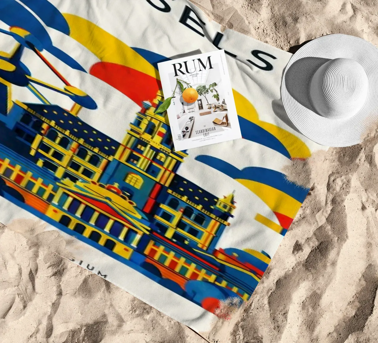 Brussels Flat telo mare da Art Unleashed