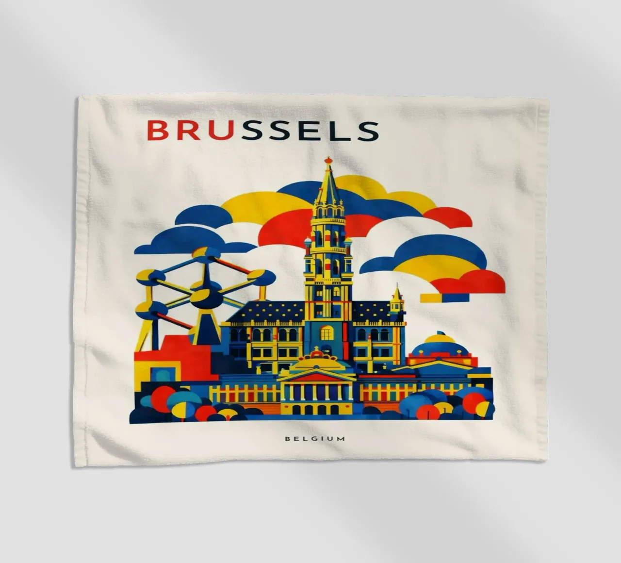 Brussels Flat telo mare da Art Unleashed