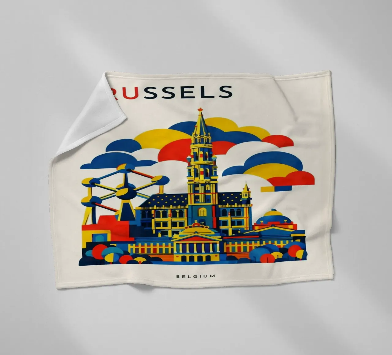 Brussels Flat Fleecedecke von Art Unleashed