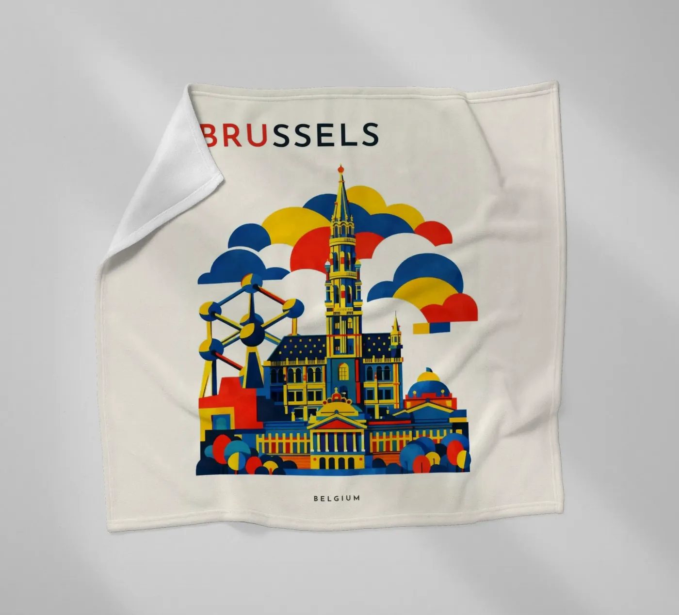 Brussels Flat Fleecedecke von Art Unleashed