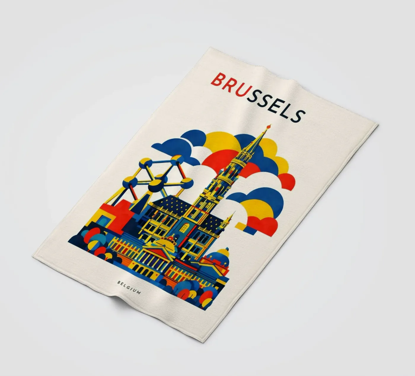 Brussels Flat Fleecedecke von Art Unleashed