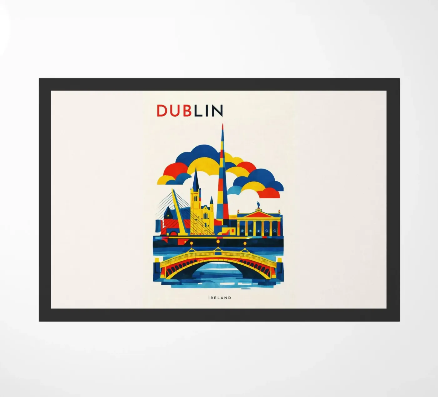 Dublin Flat Fußmatte von Art Unleashed