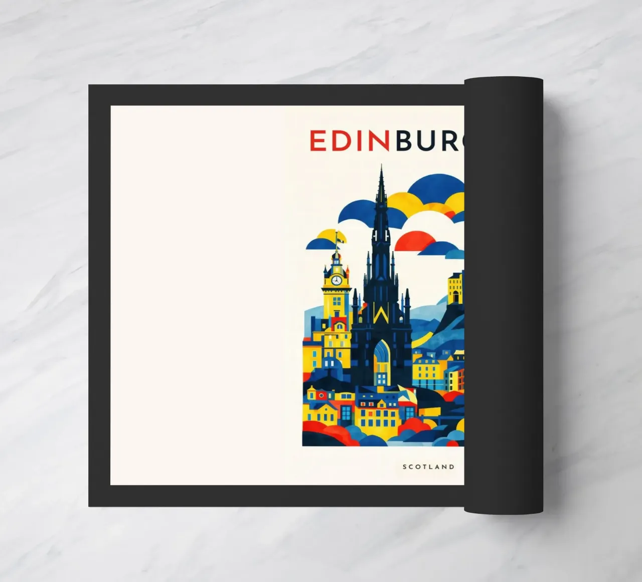 Edinburgh Flat doormat by Art Unleashed