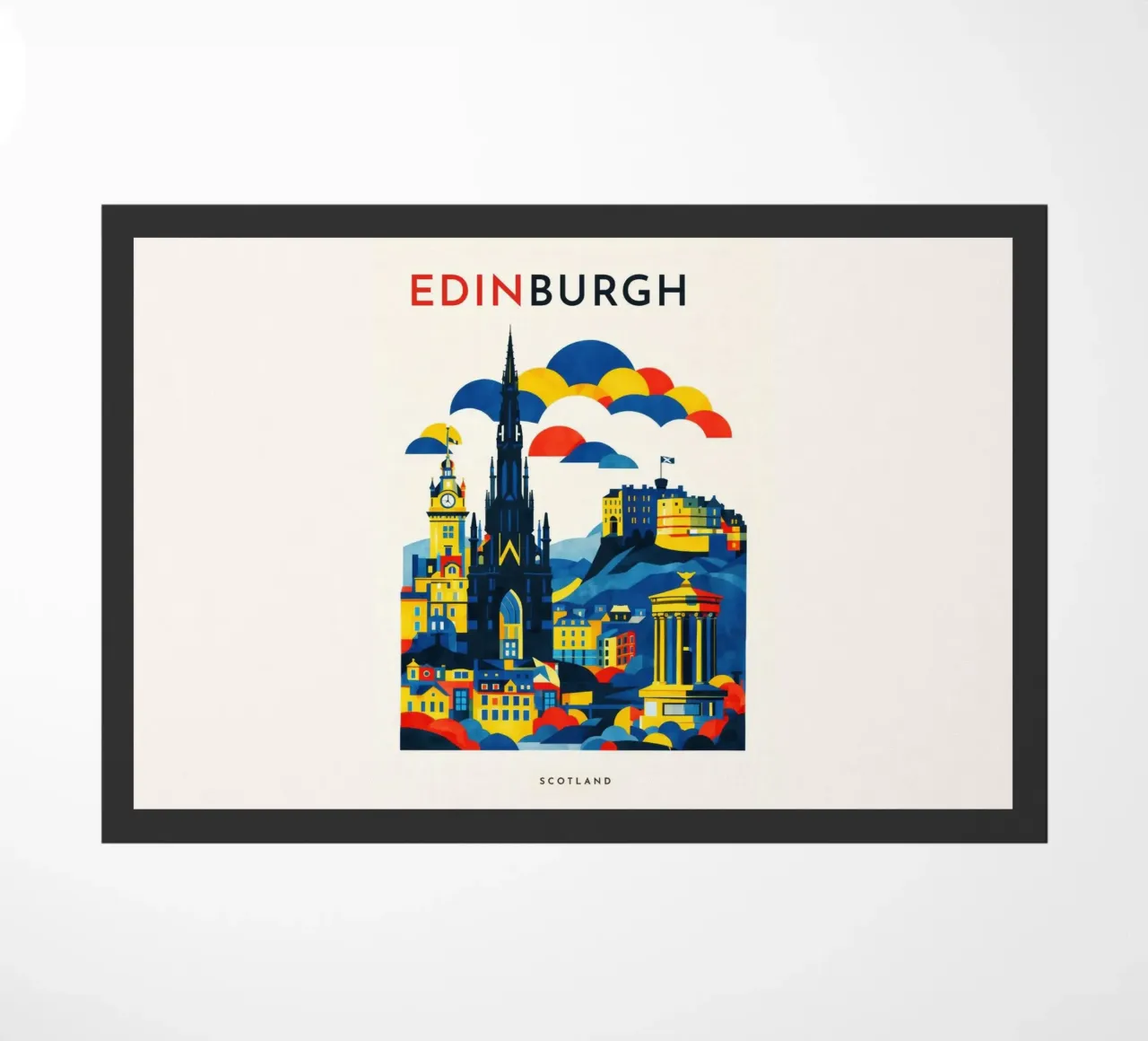 Edinburgh Flat doormat by Art Unleashed