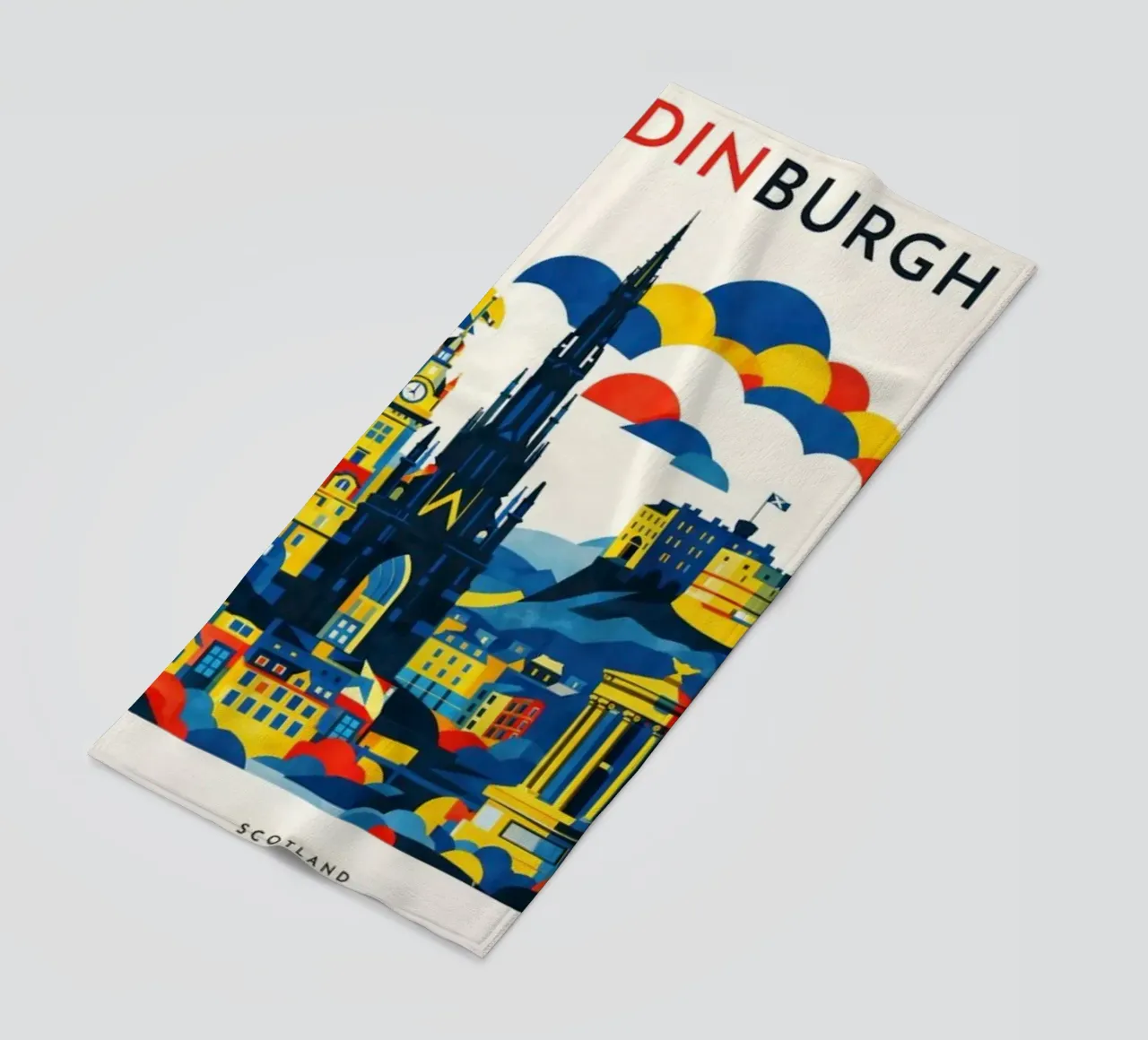 Edinburgh Flat telo mare da Art Unleashed