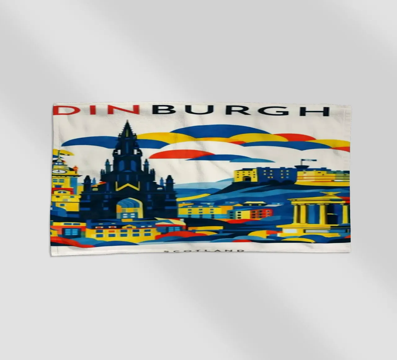 Edinburgh Flat telo mare da Art Unleashed