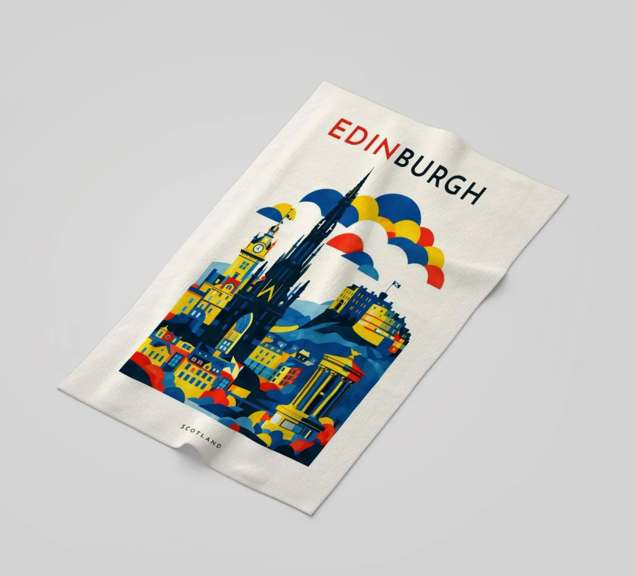 Edinburgh Flat telo mare da Art Unleashed