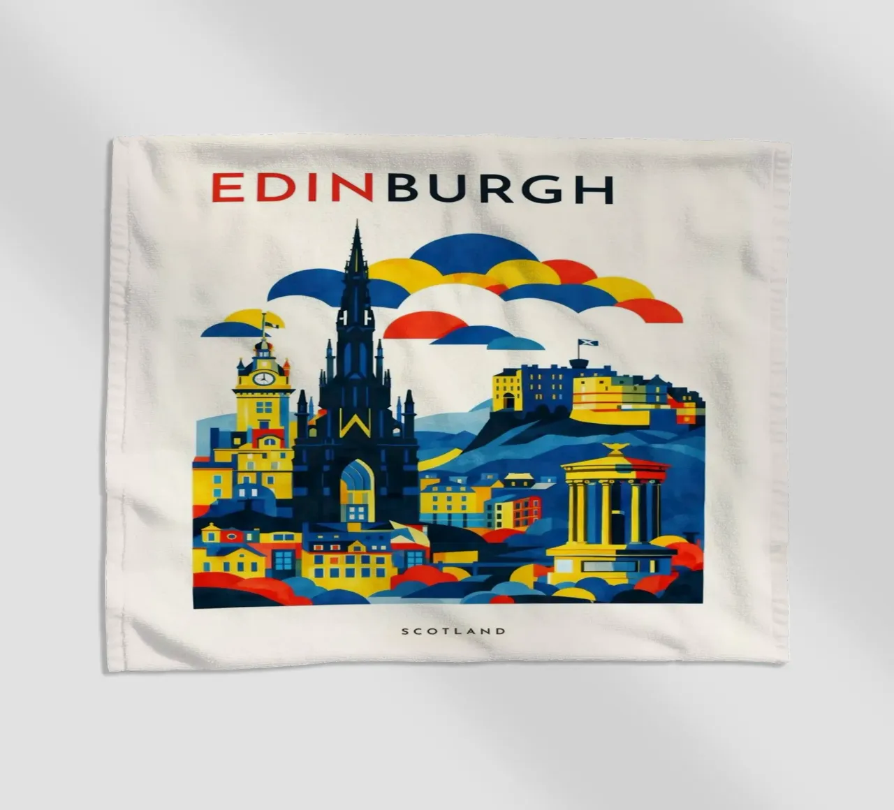 Edinburgh Flat telo mare da Art Unleashed