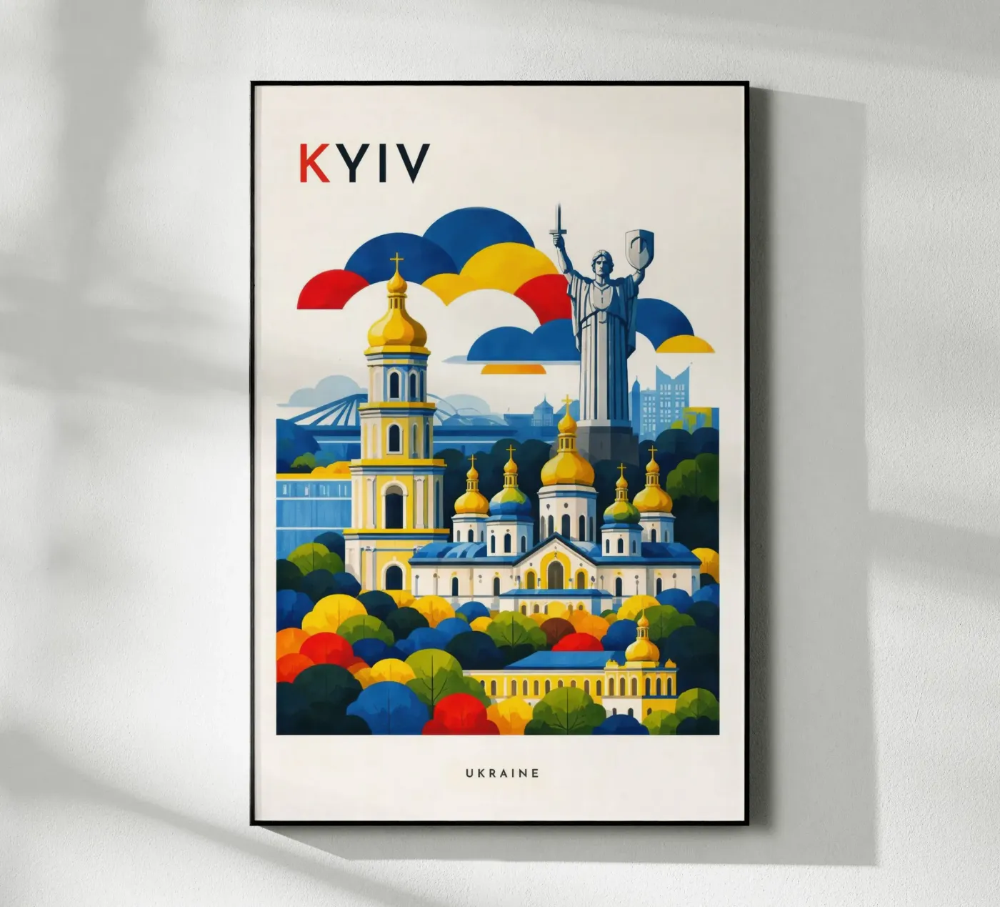 Kyiv Flat Acryl-Glas von Art Unleashed