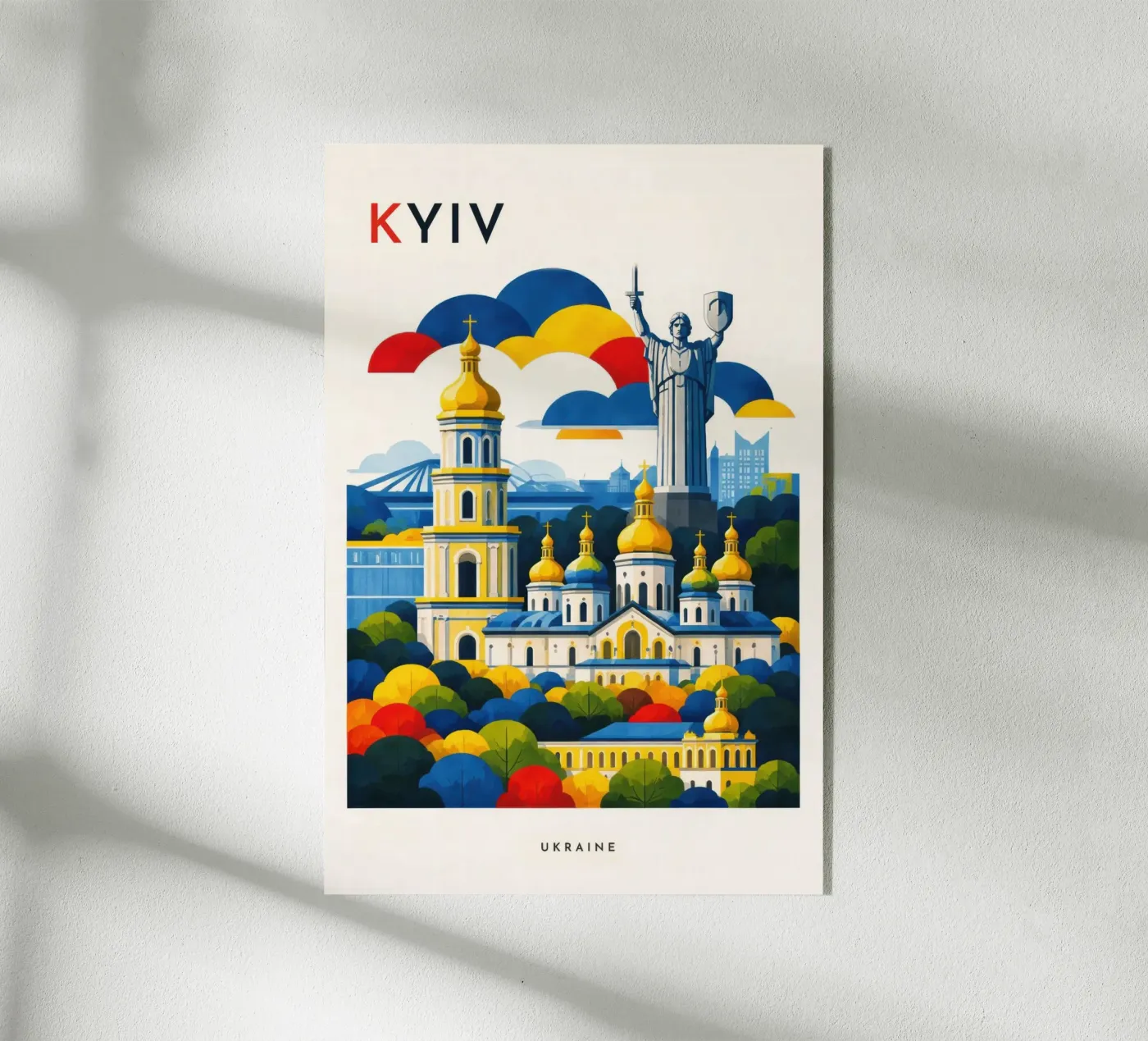 Kyiv Flat Acryl-Glas von Art Unleashed