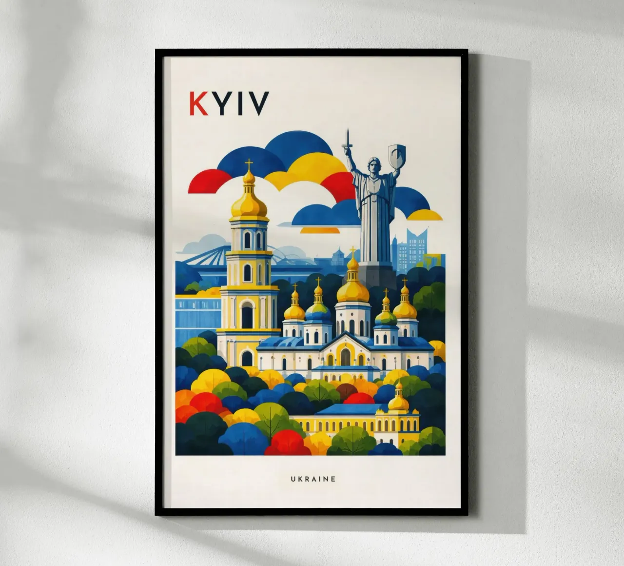 Kyiv Flat poster da Art Unleashed