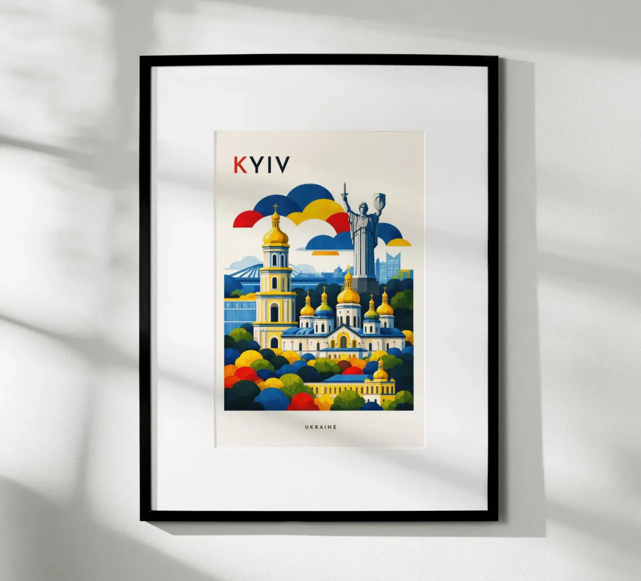 Kyiv Flat poster da Art Unleashed