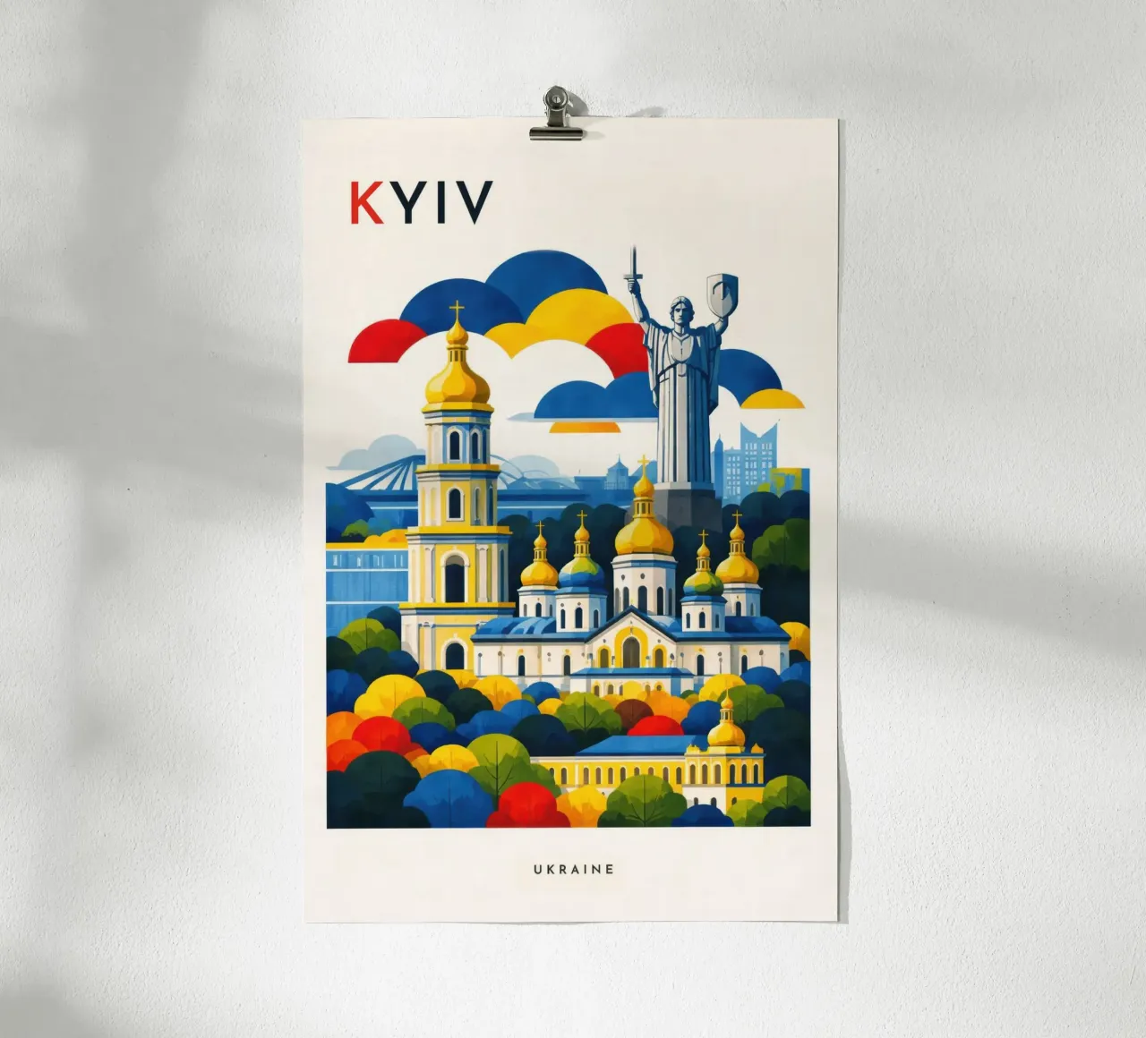 Kyiv Flat poster da Art Unleashed