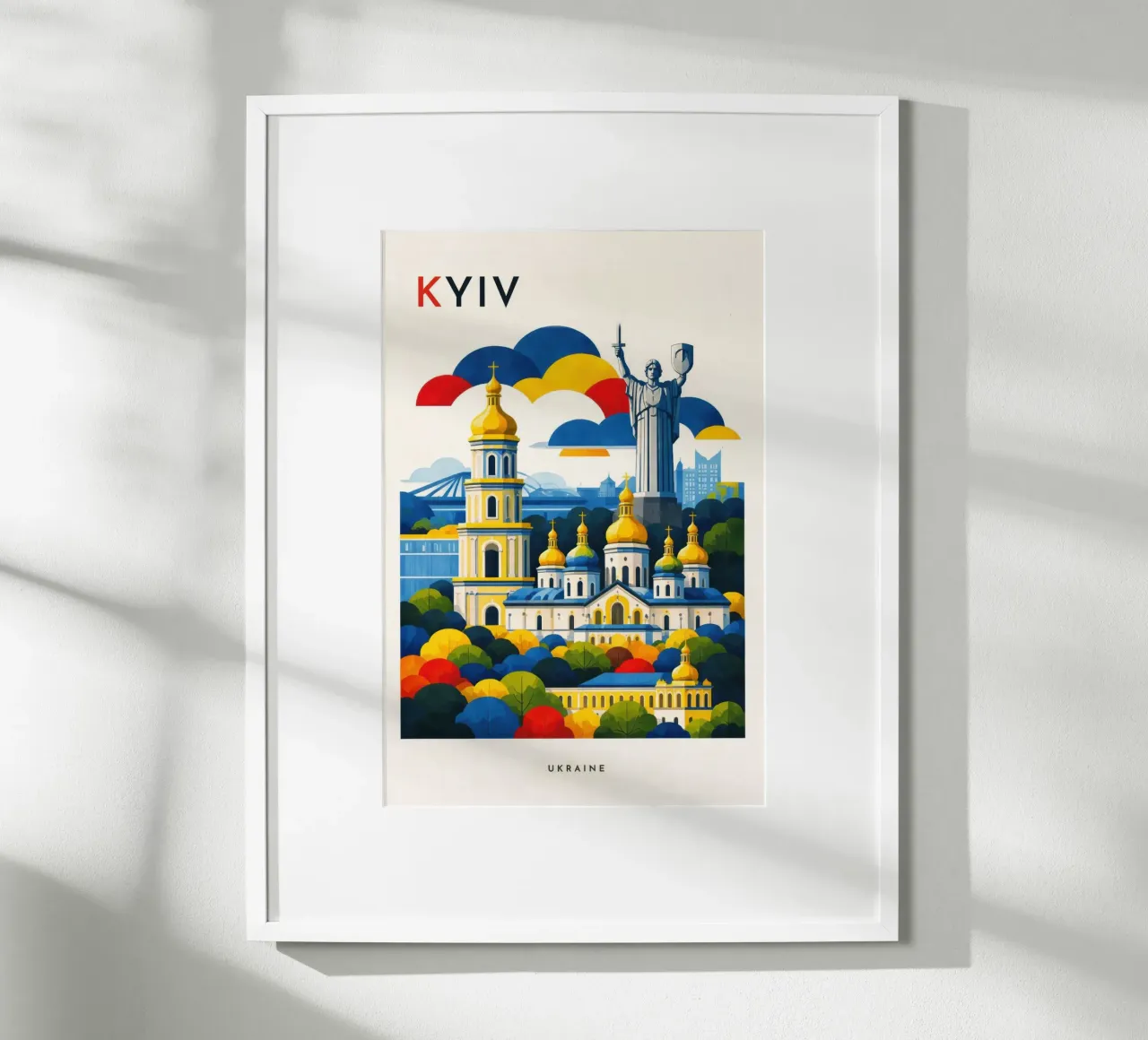 Kyiv Flat poster da Art Unleashed