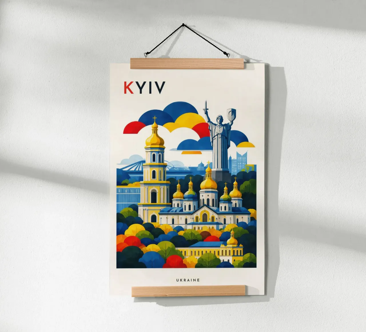 Kyiv Flat poster da Art Unleashed